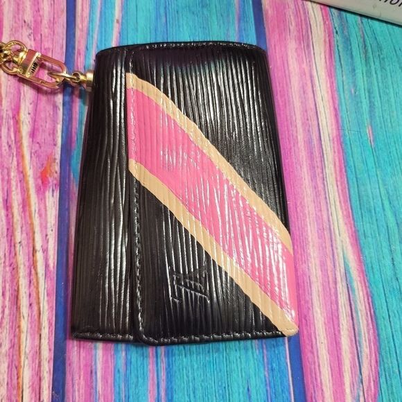 Authentic Louis Vuitton Epi Key Chain Holder Wristlet LAST CHANCE - Picture 2 of 14